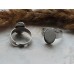 Основа для кольца с площадкой 10*14 мм. Цвет никель