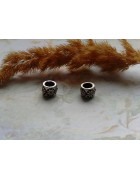 Бусины Pandora Style металлические со стразами