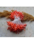 Тычинки двусторонние персиковые. 10 шт.